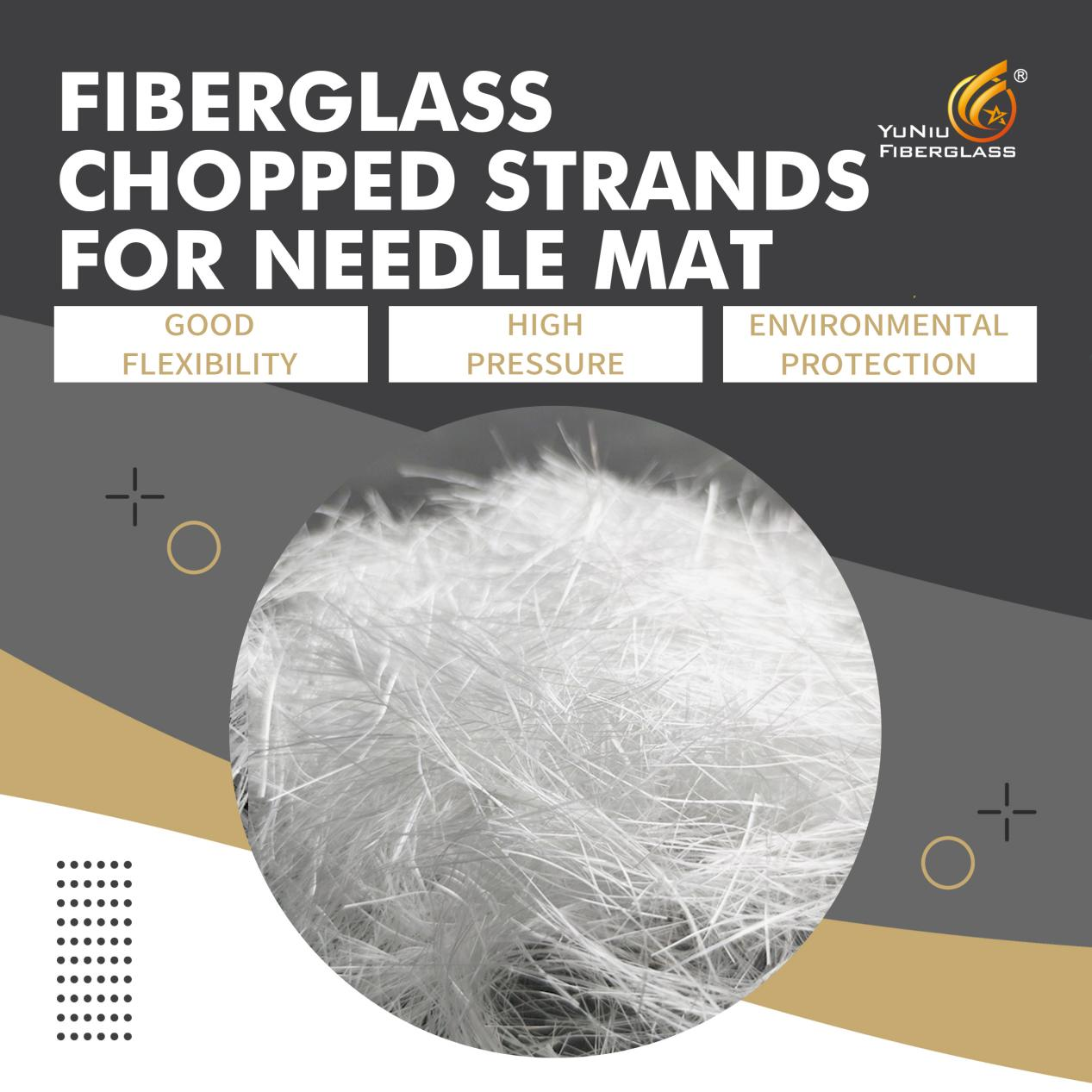 High quality/ Fiberglass chopped strands for needle mat/Fiberglass chopped strands for needle