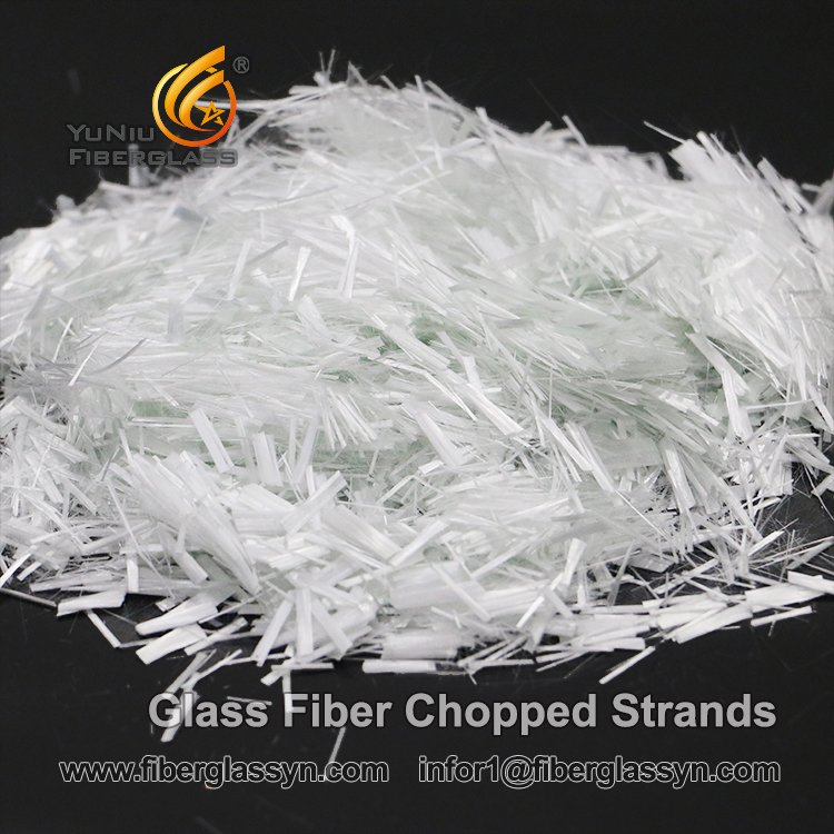 High-quality Chopped Fiber Glass Products / Concrete Fiberglass Chopped Strands